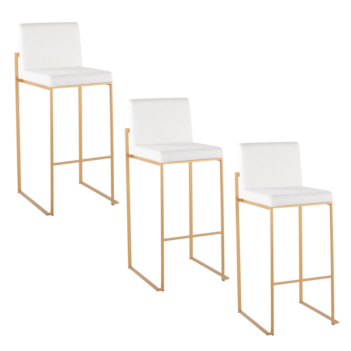 Fuji - High Back Barstool Set