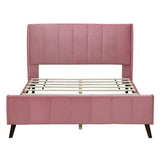 Upholstered Platform Bed, Velvet