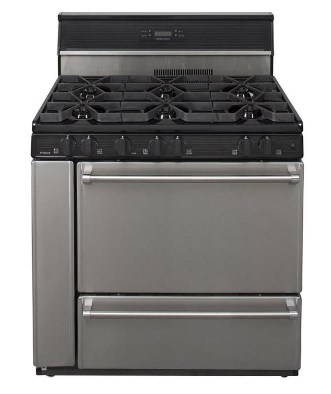 36 in. Freestanding Open Burner Gas Range in Stainless Steel - (P36S148BP)