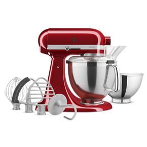 Artisan Series Tilt-Head Stand Mixer With Premium Accessory Pack - Candy Apple Red