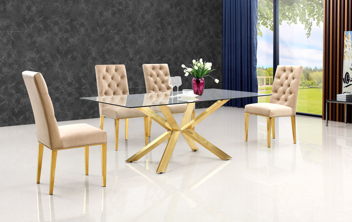 Capri - Dining Table - Gold