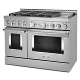 KitchenAid 48'' Smart Commercial-Style Gas Range With Griddle