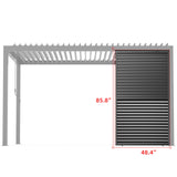 Louver Grille 1 / 3 13Ft Frame & Louvers - Black