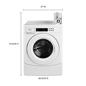 27" Commercial High-Efficiency Energy Star-Qualified Front-Load Washer Featuring Factory-Installed Coin Drop With Coin Box