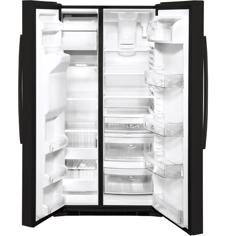 GE(R) 25.1 Cu. Ft. Side-By-Side Refrigerator - (GSS25IGNBB)