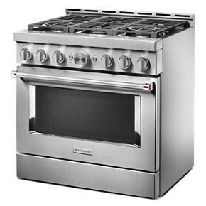 KitchenAid 36'' Smart Commercial-Style Gas Range With 6 Burners