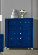 Dante - Velvet Chest - Blue