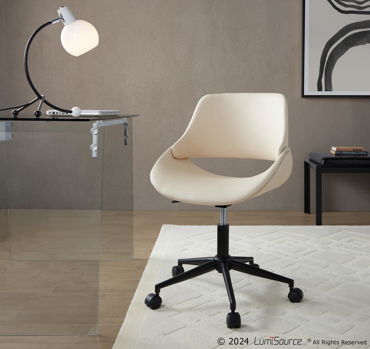 Bacci - Office Chair - Chrome Metal Base