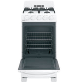 Hotpoint(R) 20" Front-Control Free-Standing Gas Range with Sealed Burners - (RGAS200DMWW)