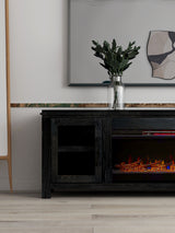 Tybee - Electric Fireplace TV Console For TVs Up To 95" - Clove