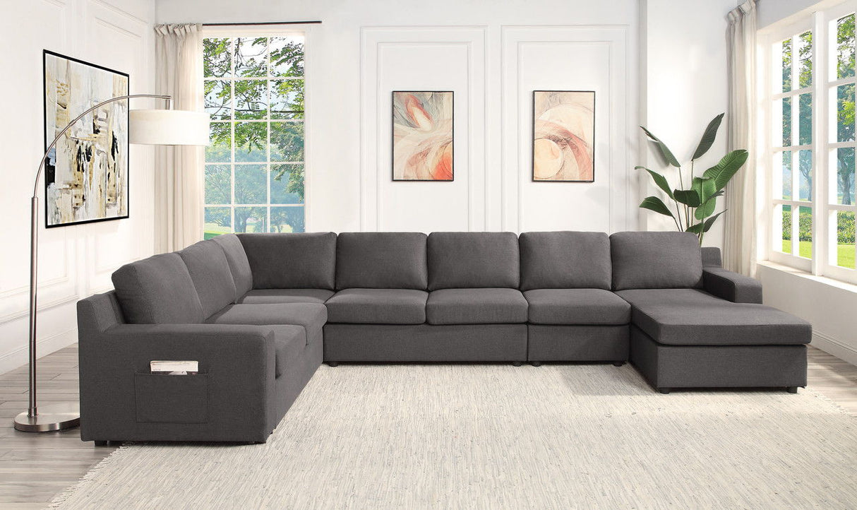 Waylon - Linen Sectional Sofa