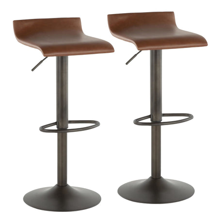 Ale - Barstool (Set of 2) - Antique Metal Base