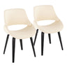 Fabrico - Chair (Set of 2) - Black Wood Legs