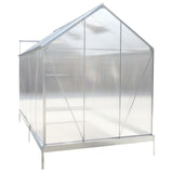 Polycarbonate Greenhouse, Heavy Duty Outdoor Aluminum Walk-In Green House Kit With Rain Gutter, Vent And Door For Backyard Garden