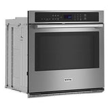 27" Single Wall Oven With Air Fry And Basket - 43 Cubic Feet - Gray