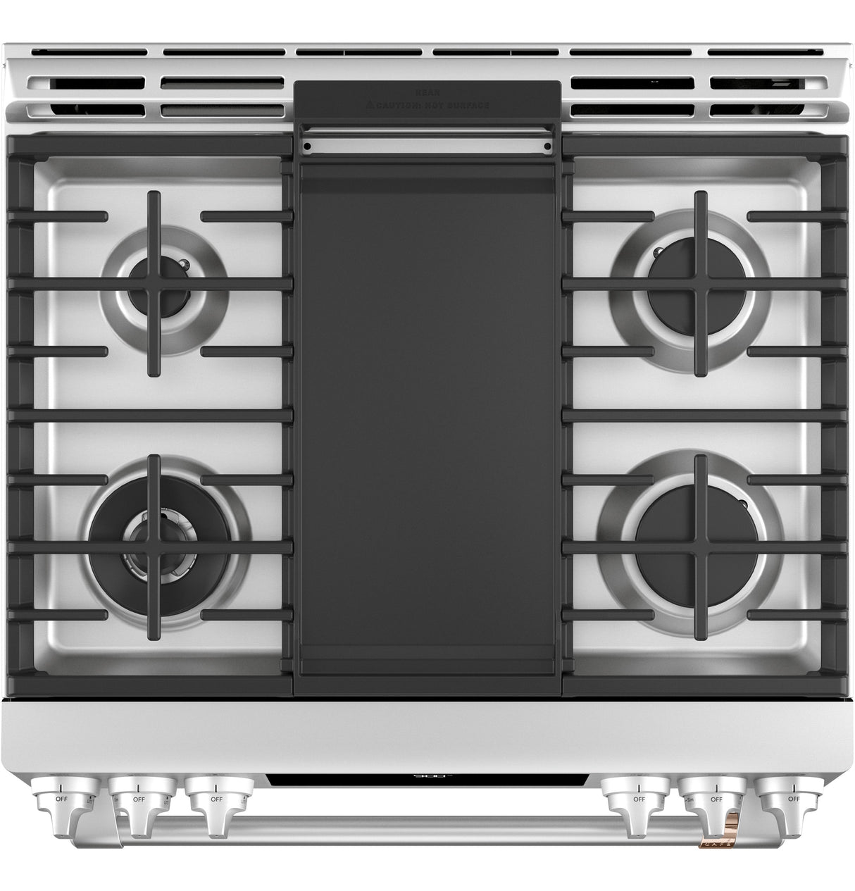 Caf(eback)(TM) 30" Smart Slide-In, Front-Control, Dual-Fuel Range with Warming Drawer - (C2S900P2MS1)