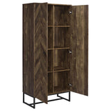 Carolyn - 2 Door Engineered Wood Accent Cabinet - Rustic Oak