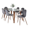 Folia - Pebble Dining Set - Glass Top