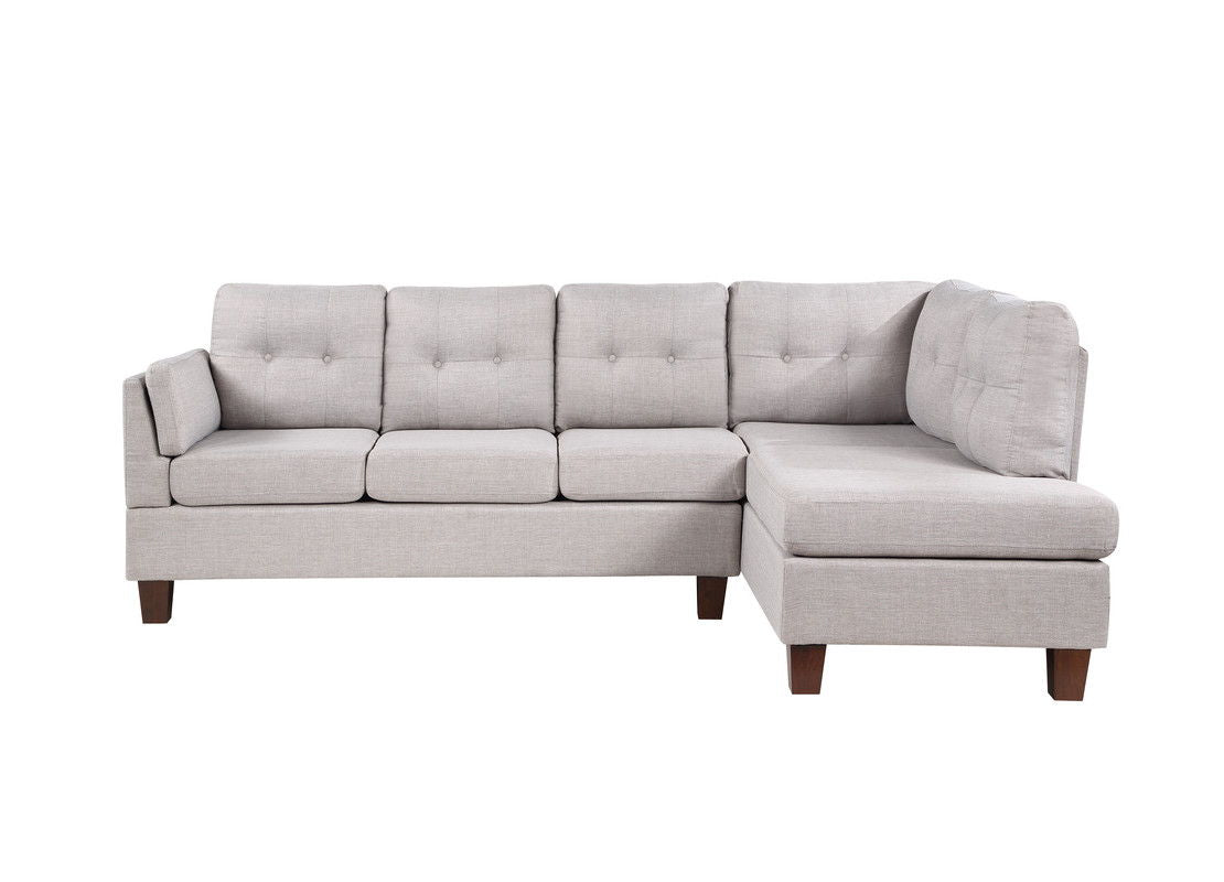 Dalia - Linen Modern Sectional Sofa With Chaise