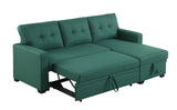 Upholstered Pull Out Sectional Sofa With Chaise