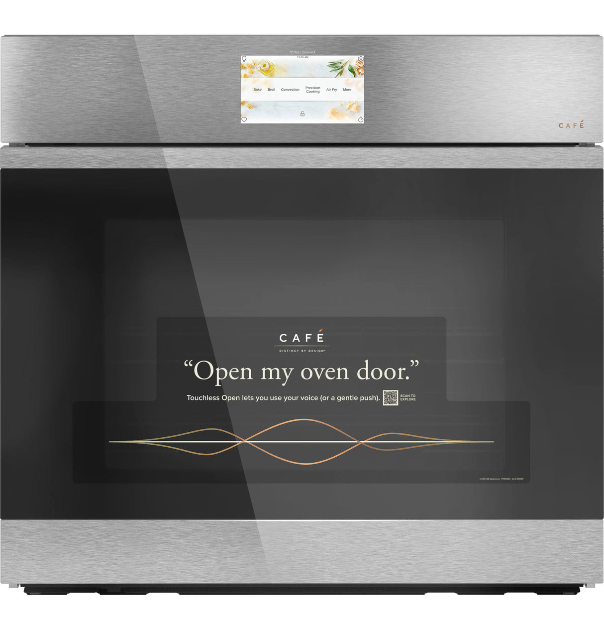 Caf(eback)(TM) 30" Smart Built-In Convection Single Wall Oven in Platinum Glass - (CTS90DM2NS5)