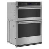 30" Wall Oven Microwave Combo With Air Fry And Basket - 64 Cubic Feet - Gray