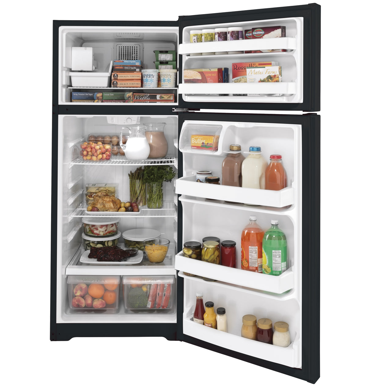 GE(R) ENERGY STAR(R) 17.5 Cu. Ft. Top-Freezer Refrigerator - (GIE18DTNRBB)