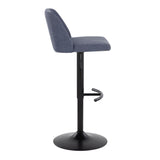 Toriano - Adjustable Barstool (Set of 2) - Black Base