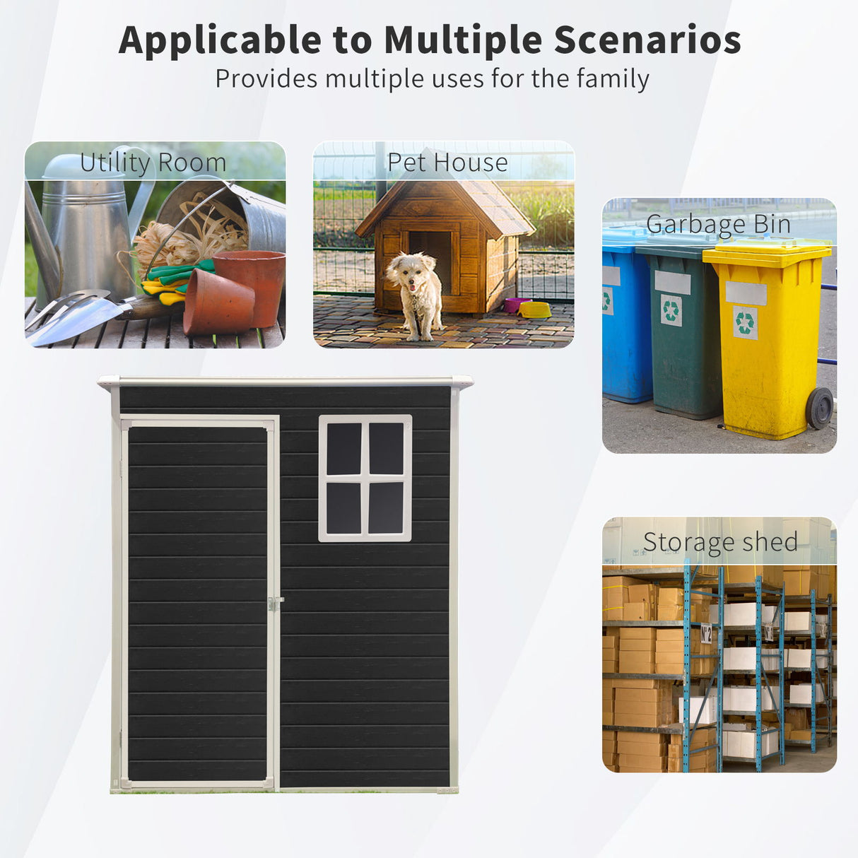 Outdoor Storage Shed Kit Perfect To Store Patio Furniture