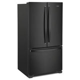 36" Wide French Door Refrigerator With Water Dispenser - 25 Cubic Feet - Black