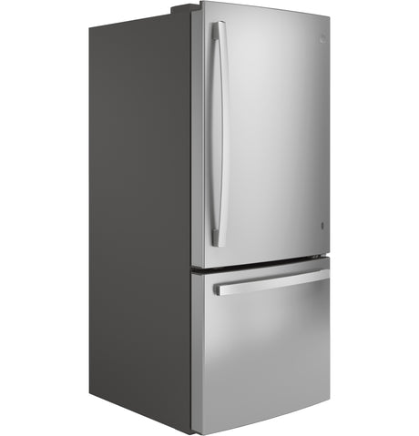 GE(R) ENERGY STAR(R) 20.9 Cu. Ft. Bottom-Freezer Refrigerator - (GBE21DYKFS)