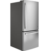 GE(R) ENERGY STAR(R) 20.9 Cu. Ft. Bottom-Freezer Refrigerator - (GBE21DYKFS)