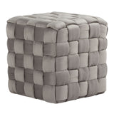 Square Braided Ottoman -