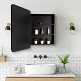 Metal Framed Wall Mount Or Recessed Bathroom Medicine Cabinet With Mirror