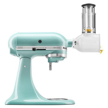 Value Bundle Artisan Series 5 Quart Tilt-Head Stand Mixer With Fresh Prep Slicer/Shredder Attachment - Aqua Sky