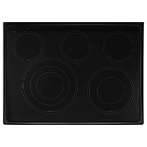 67 Cubic Feet Electric Double Oven Range With True Convection - Black Ice