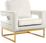 Noah - Accent Chair with Gold Legs