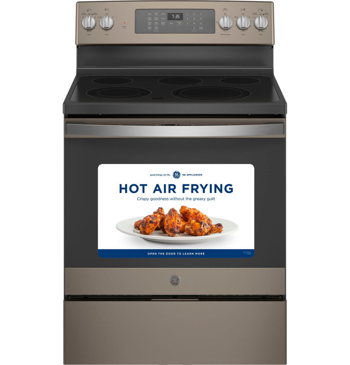 GE(R) 30" Free-Standing Electric Convection Range with No Preheat Air Fry - (JB735EPES)