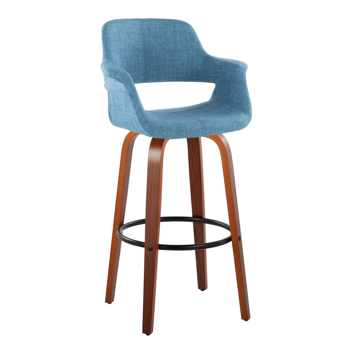 Vintage Flair - 30" Fixed-height Barstool (Set of 2) - Blue