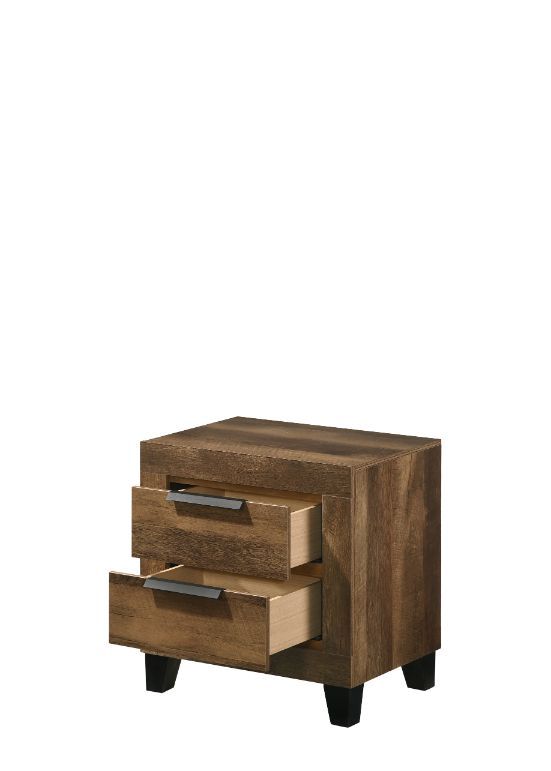 Morales - Nightstand - Rustic Oak Finish