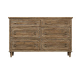 Ludin - 6 Drawer Dresser - Taupe