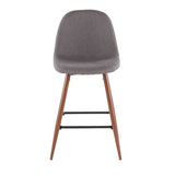 Pebble - Mid Century Modern Counter Stool (Set of 2)