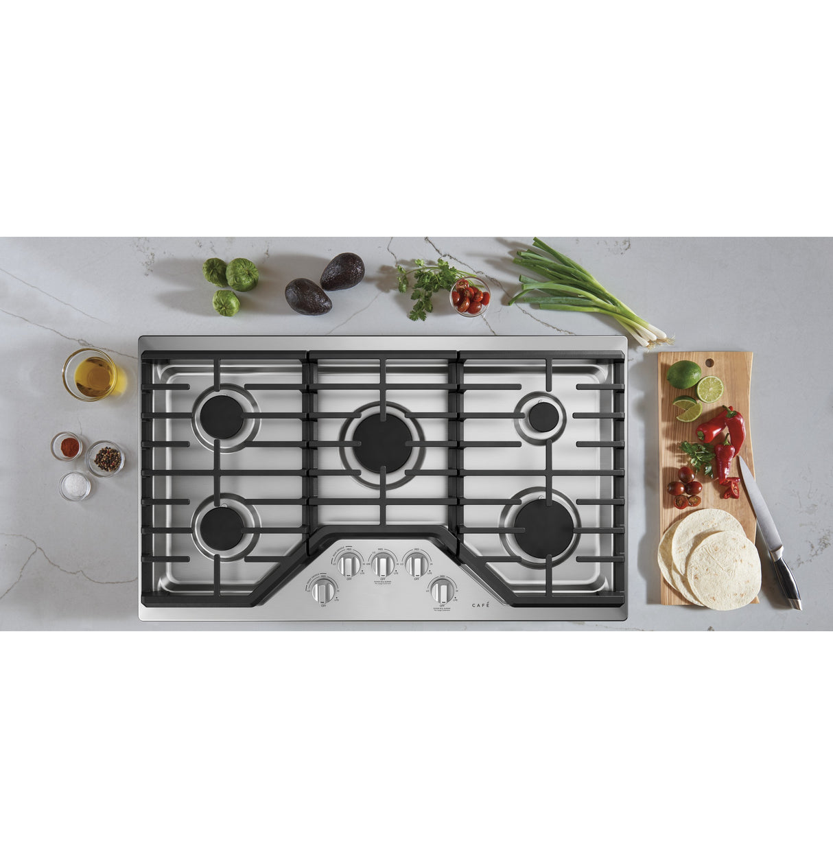 Caf(eback)(TM) 36" Gas Cooktop - (CGP70362NS1)