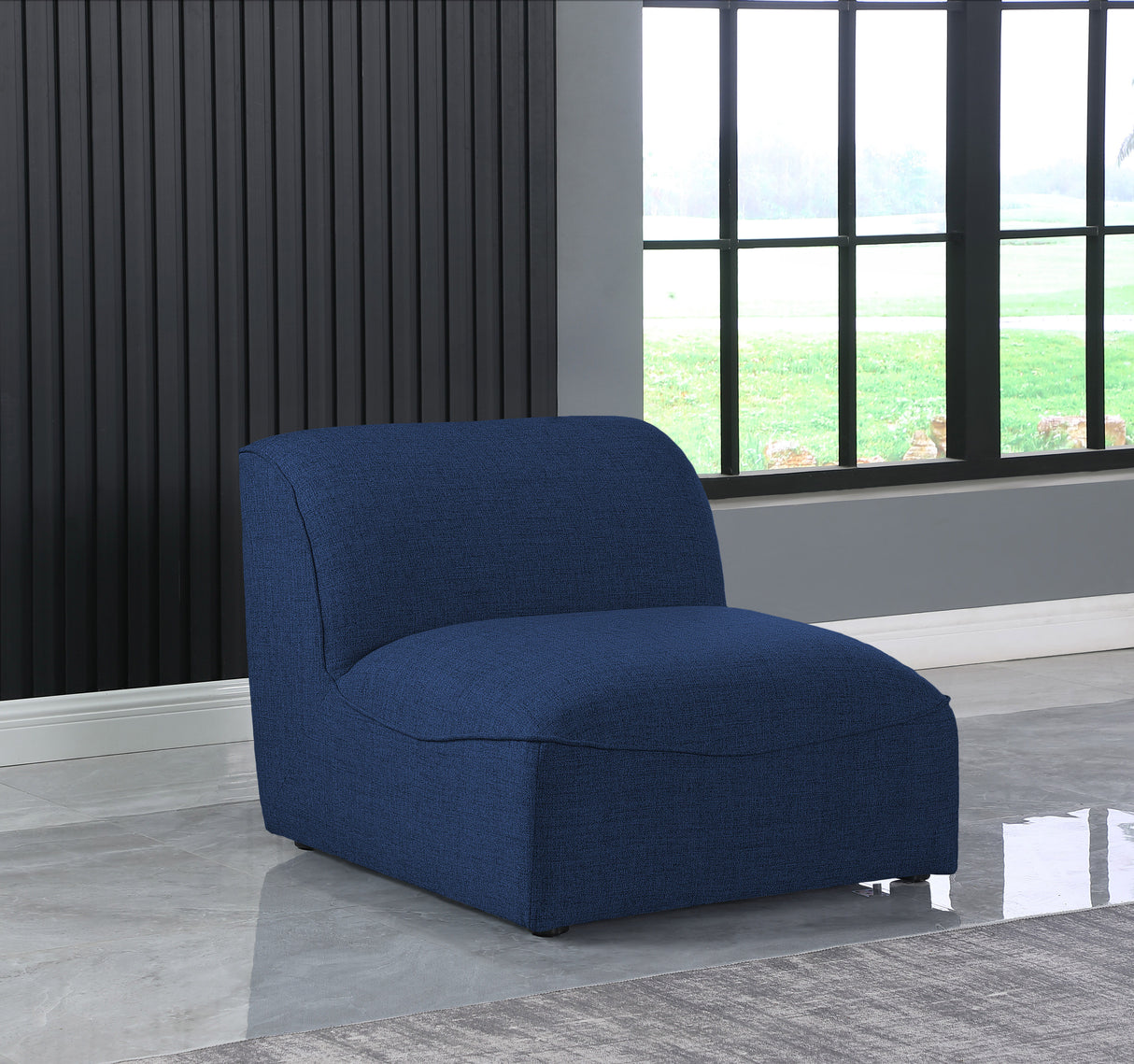 Miramar - Armless Chair - Navy