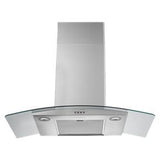 36" Curved Glass Wall Mount Range Hood