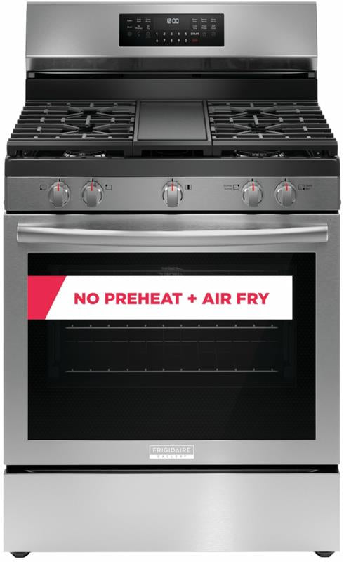 30" Rear Control Gas Range with Total Convection - (GCRG3060B)