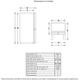 16.8 Cu. Ft. Quad Door Refrigerator - (QHE16HYPFS)