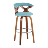 Gardenia - 30" Fixed-Height Barstool (Set of 2) - Walnut Base