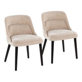 Rina - Dining Chair - Black Wood (Set of 2)