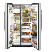 GE(R) 25.1 Cu. Ft. Fingerprint Resistant Side-By-Side Refrigerator - (GSS25IYNFS)